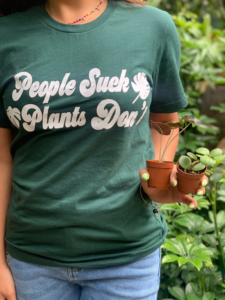 People Suck Plants Don't Unisex T-shirt