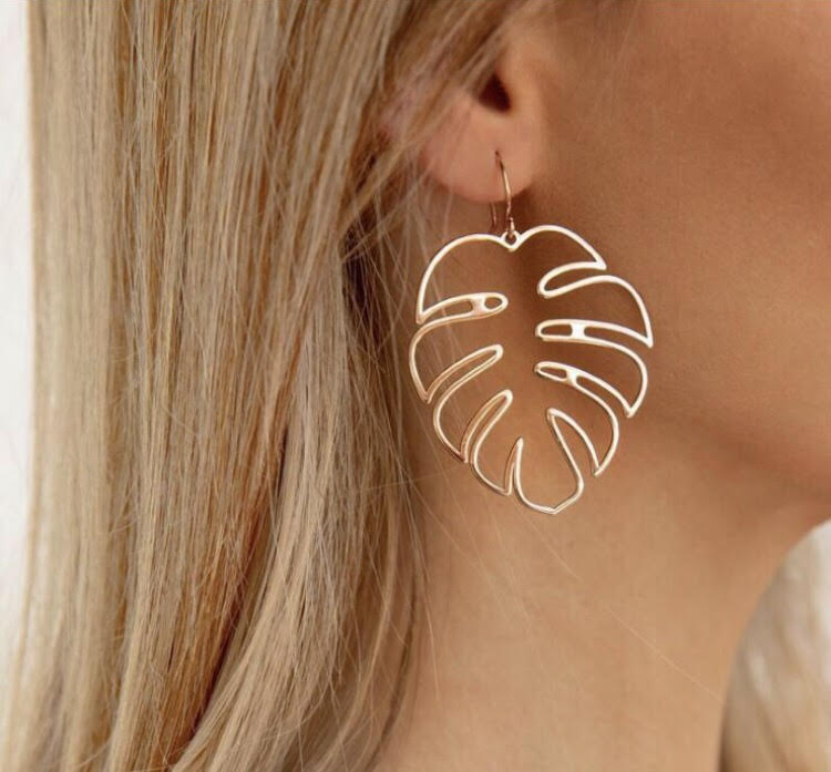 Monstera Earrings